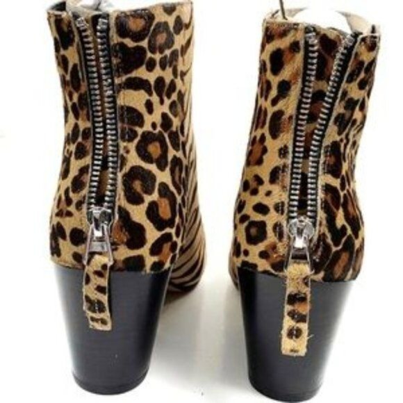 Dolce Vita Coltyn Calf Hair Leopard Ankle Bootie Size 7M Might Fit More Like 6.5 - Picture 10 of 15